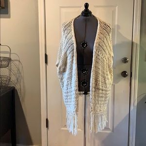 Knit kimono/shawl